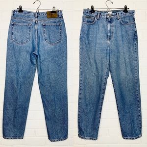 Calvin Klein Vintage High Rise Waist Easy Fit Straight Mom Jean Denim Women 12